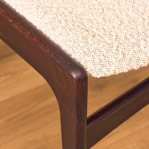 Danish dining chairs in stained oak by Erik Buch, model 89
