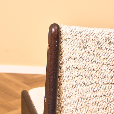 Danish dining chairs in stained oak by Erik Buch, model 89