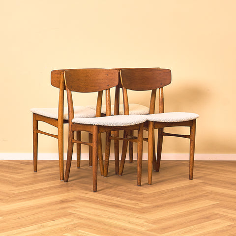 Danish dining chairs in oak