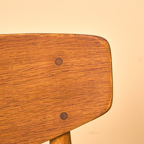 Danish dining chairs in oak