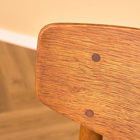Danish dining chairs in oak