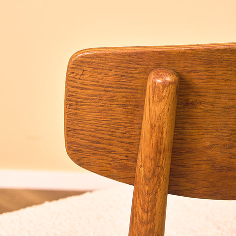 Danish dining chairs in oak