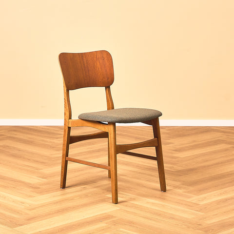 Danish dining chairs in teak and oak by Ib Kofod-Larsen