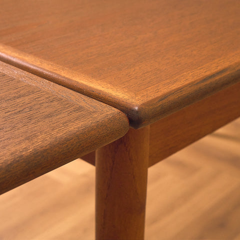Danish Teak Dining Table with Draw Leaves