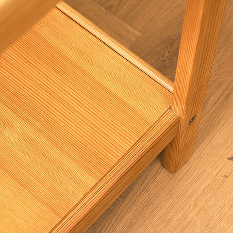Mid-century side table in pine