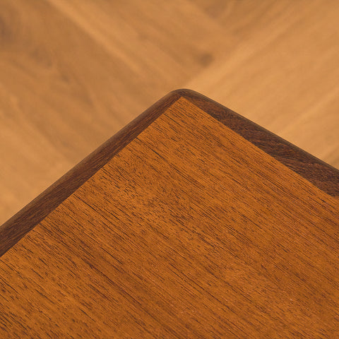 Swedish coffee table in teak and walnut