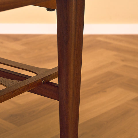 Swedish coffee table in teak and walnut