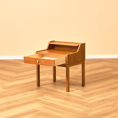 Swedish bedside table in teak