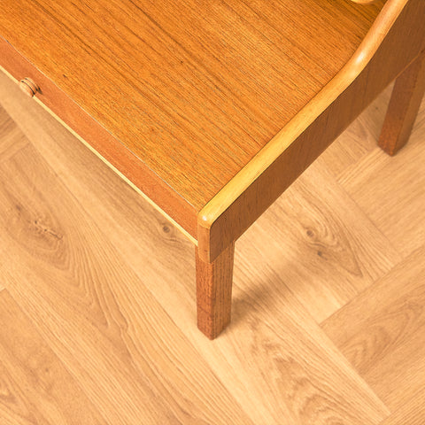 Swedish bedside table in teak