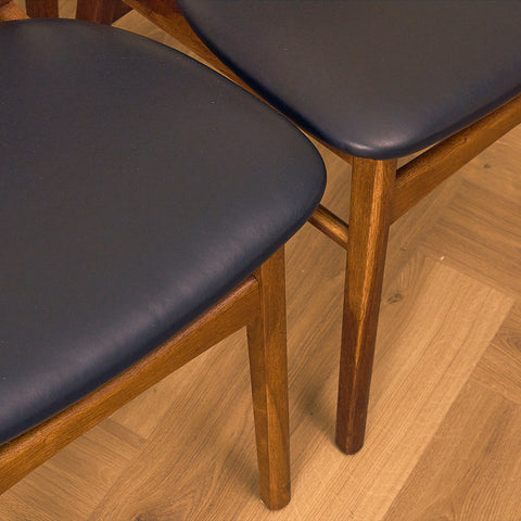 Danish Dining Chair in Dark Teak and Oak
