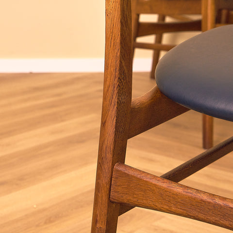 Danish Dining Chair in Dark Teak and Oak