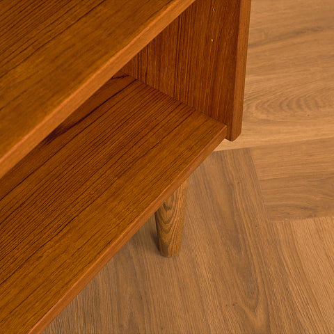 Swedish bookshelf in teak & oak