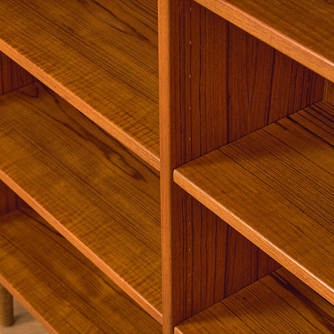 Swedish bookshelf in teak & oak