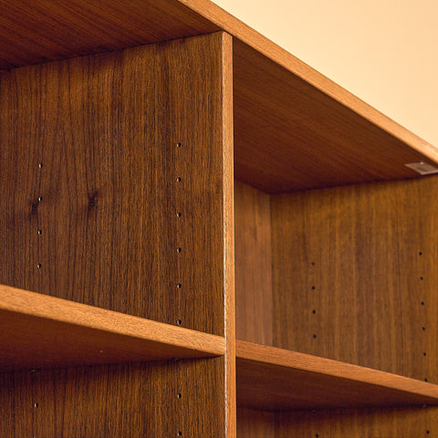 Swedish bookshelf in teak & oak