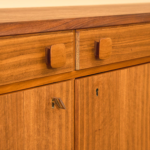 Swedish sideboard in walnut by Ulferts, Tibro