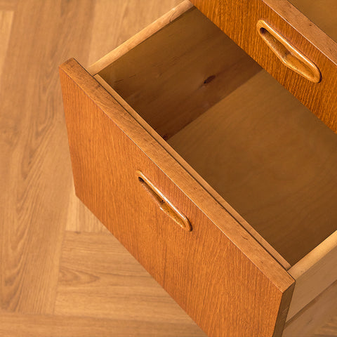 Swedish writing desk in teak and oak