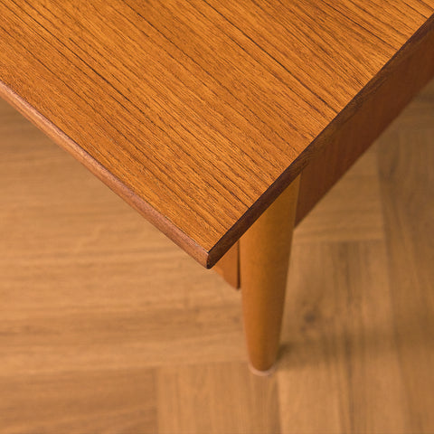 Swedish writing desk in teak and oak