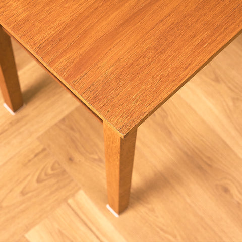 Side table in teak and oak