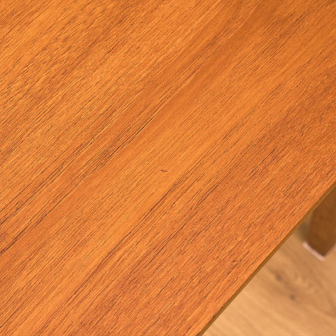 Side table in teak and oak