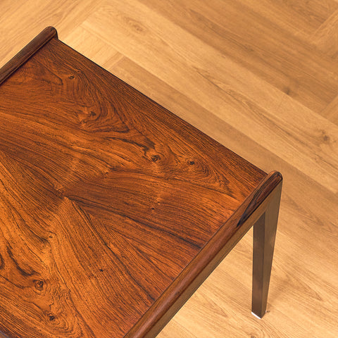 Danish side table in Santos rosewood