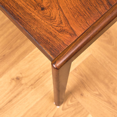 Danish side table in Santos rosewood