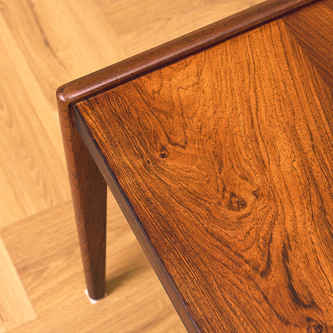 Danish side table in Santos rosewood