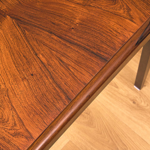 Danish side table in Santos rosewood