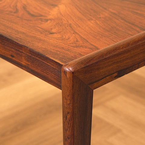 Danish side table in Santos rosewood