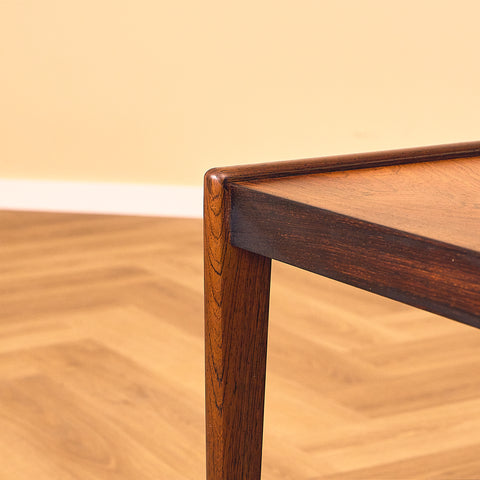 Danish side table in Santos rosewood