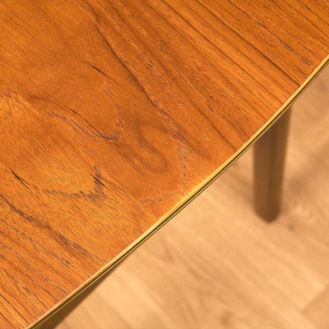 Swedish bedside table in beech and teak
