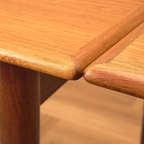 Teak and Walnut Dining Table