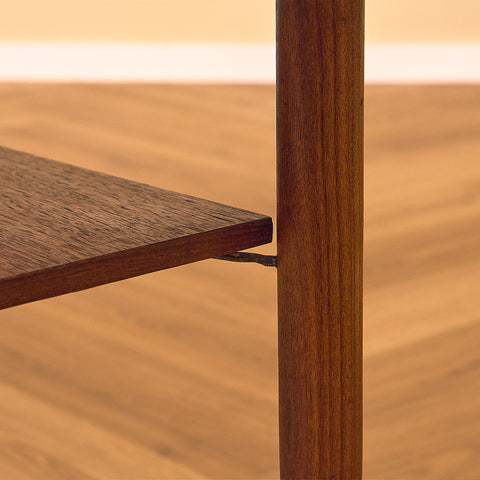 Danish coffee table in teak and walnut