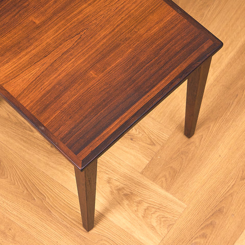 Danish set of nest of tables in Santos rosewood by Kvalitet Form Funktion