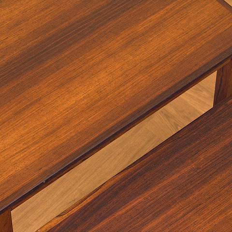 Danish set of nest of tables in Santos rosewood by Kvalitet Form Funktion