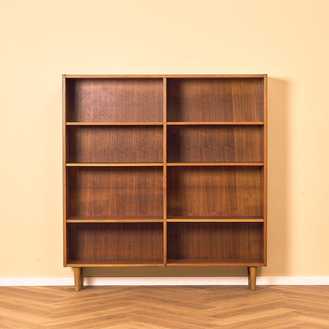 Swedish bookshelf in walnut and oak