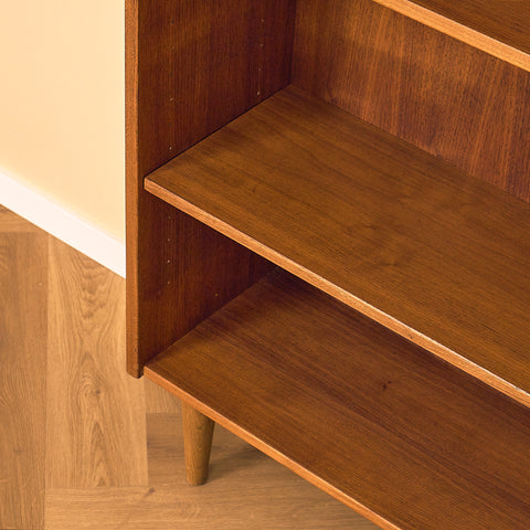 Swedish bookshelf in walnut and oak