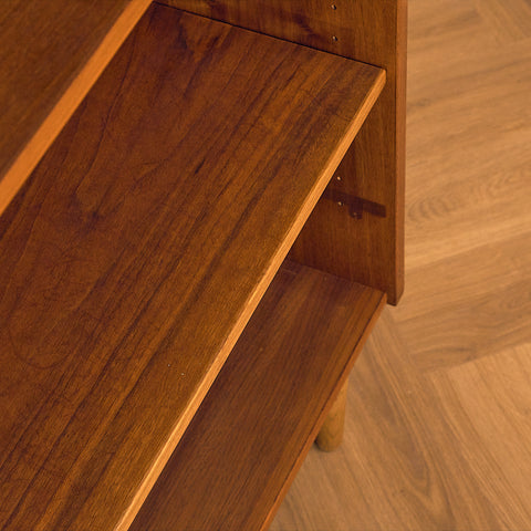 Swedish bookshelf in walnut and oak