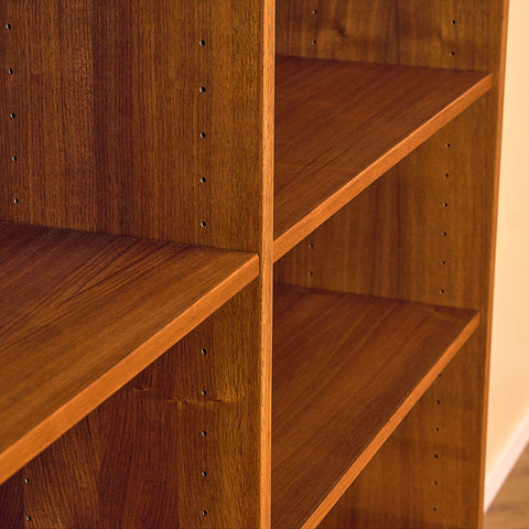 Swedish bookshelf in walnut and oak