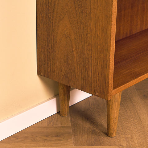 Swedish bookshelf in walnut and oak