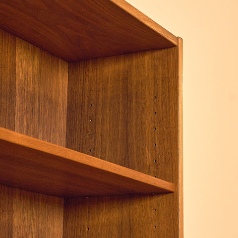 Swedish bookshelf in walnut and oak