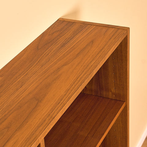 Swedish bookshelf in walnut and oak