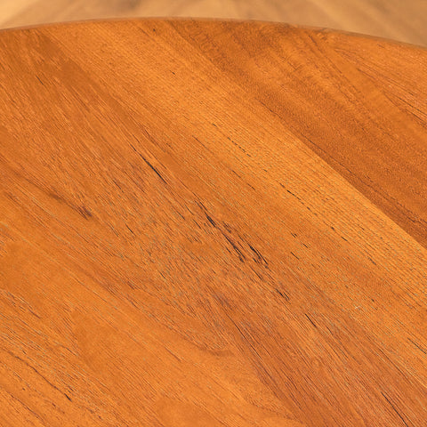 Danish round coffee table in solid teak by Salling Stolefabrik, Durup