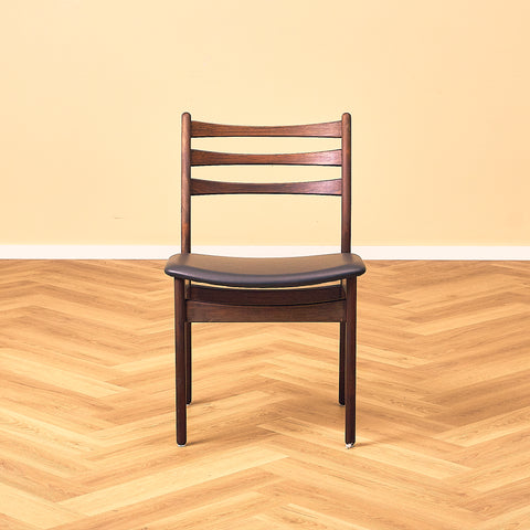 Danish set of 10 dining chairs in Santos rosewood