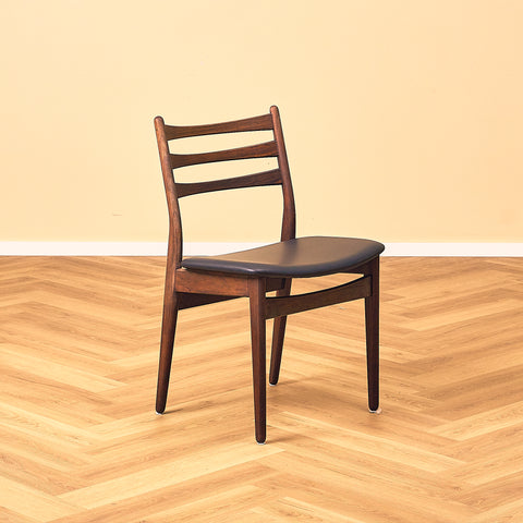 Danish set of 10 dining chairs in Santos rosewood