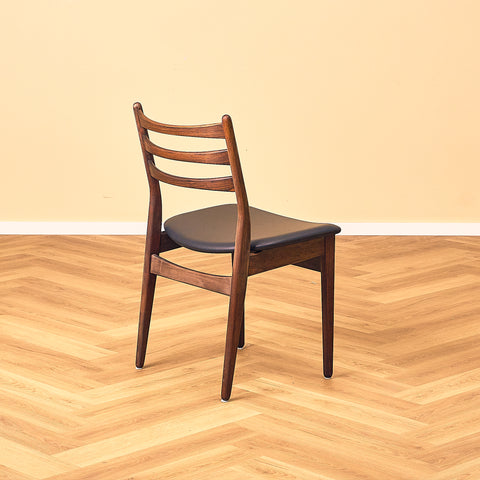 Danish set of 10 dining chairs in Santos rosewood
