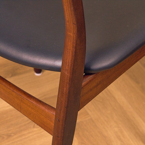 Danish set of 10 dining chairs in Santos rosewood