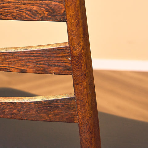 Danish set of 10 dining chairs in Santos rosewood