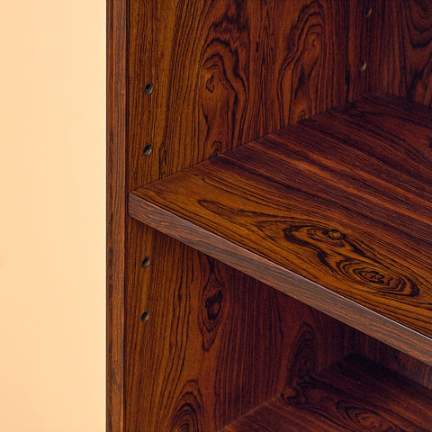 Santos Rosewood Bookshelf with Sliding Glass Doors