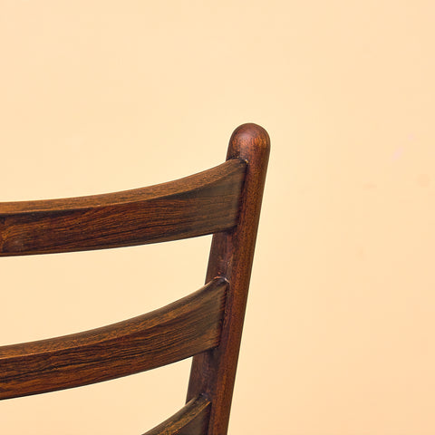 Danish set of 10 dining chairs in Santos rosewood