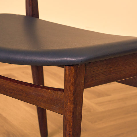 Danish set of 10 dining chairs in Santos rosewood